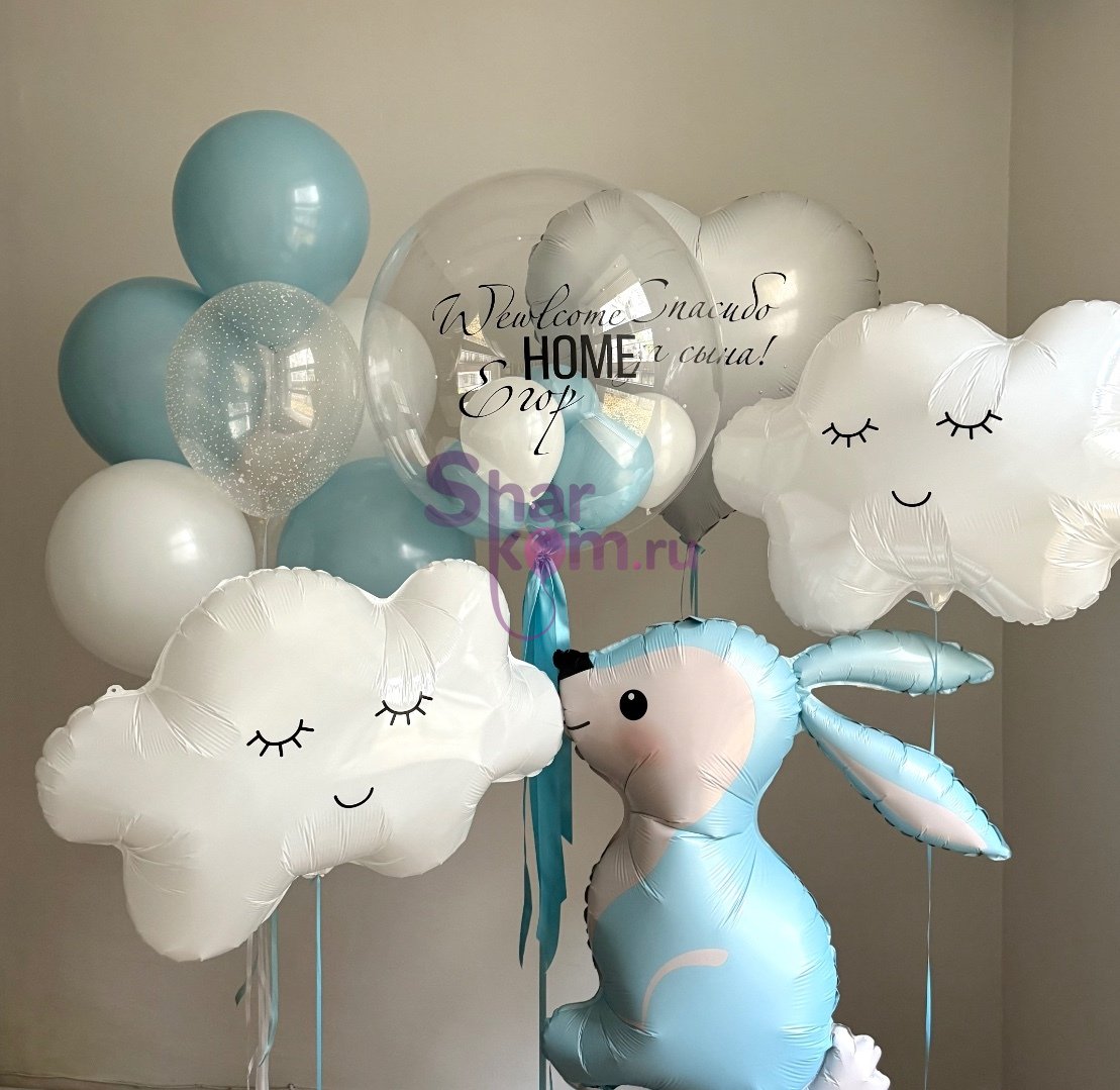 Композиция из шаров "Твой новый дом"