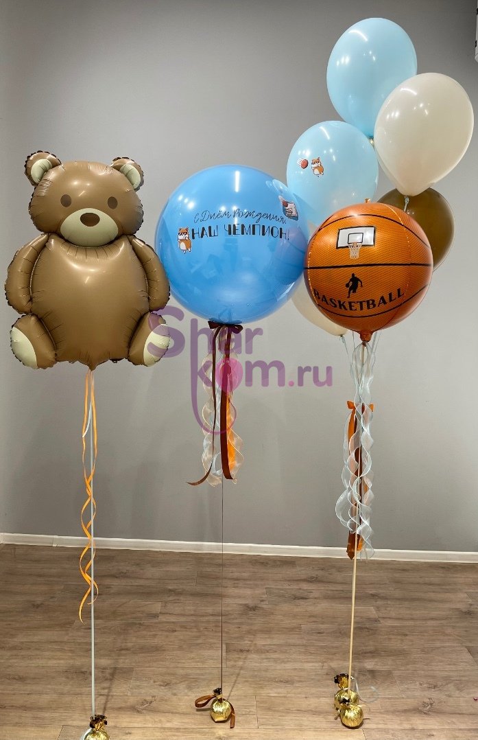 Композиция из шаров "Юному победителю"