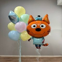 Композиция из шаров "Коржик" на день рождения
