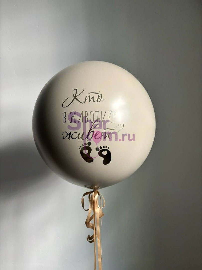 Шар - сюрприз "Кто в животике живет"