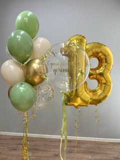 Композиция из шаров "13-летие доченьки"