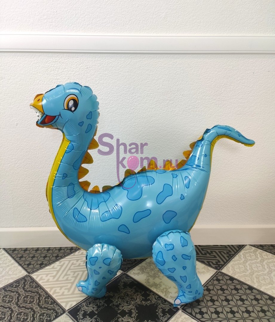Ходячая фигура "Динозавр Стегозавр" голубой 99 см