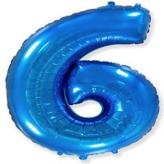 "Цифра 6" синяя