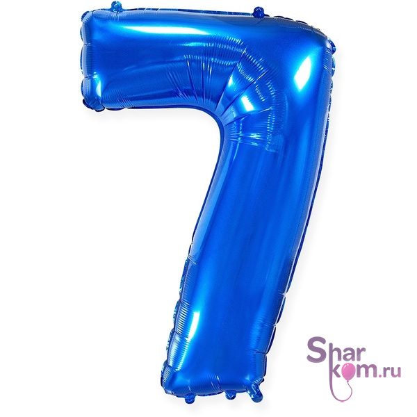 "Цифра 7" синяя