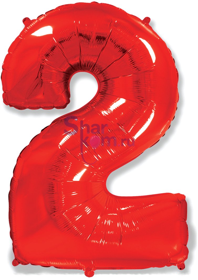 "Цифра 2" красная