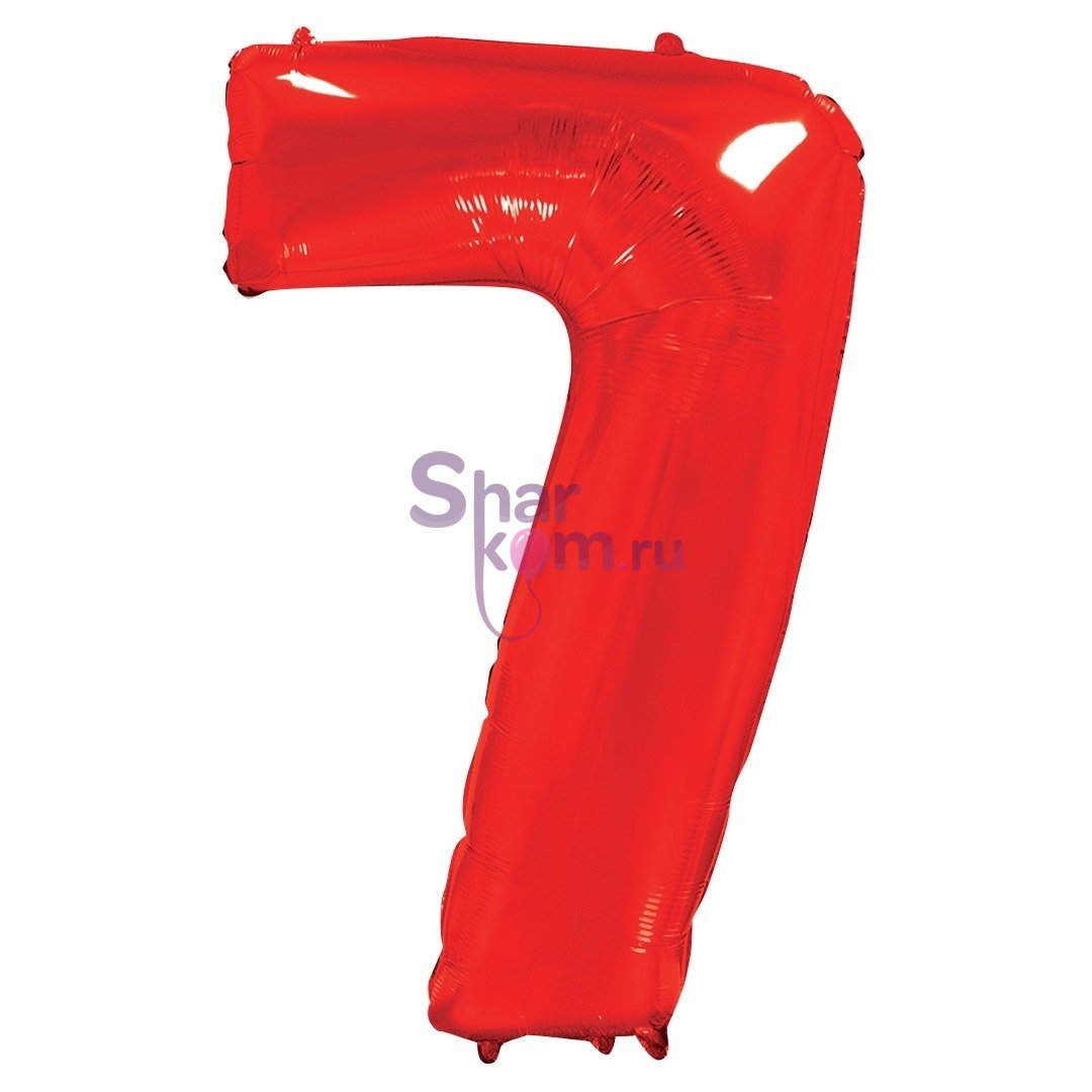 "Цифра 7" красная