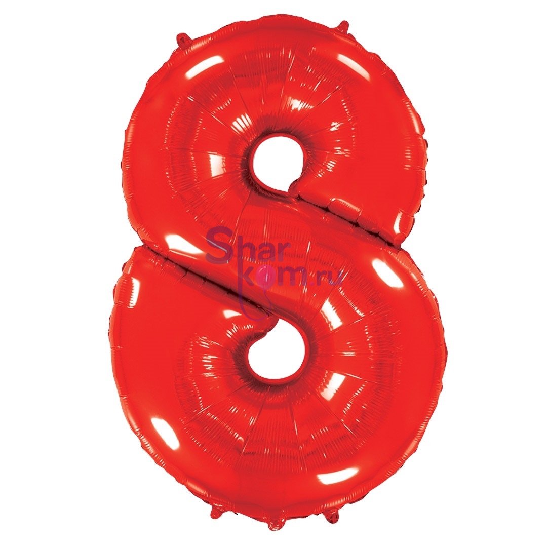 "Цифра 8" красная