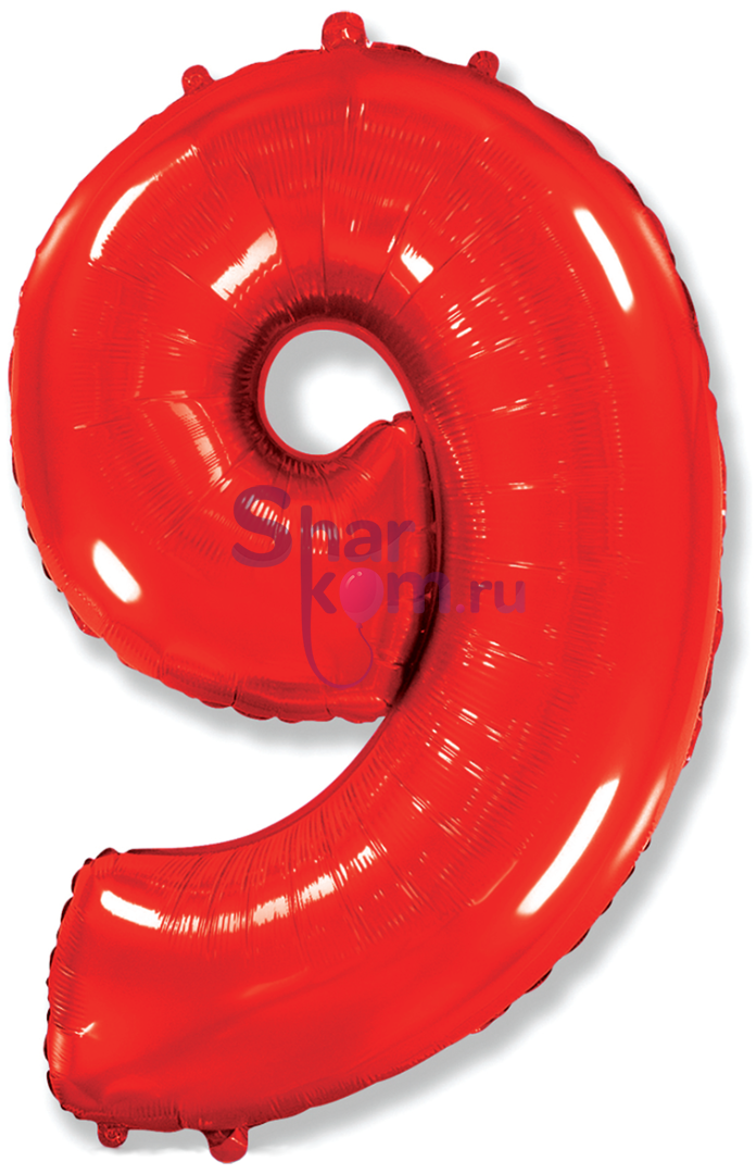 "Цифра 9" красная
