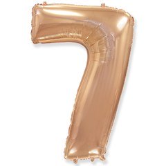 "Цифра 7" розовое золото