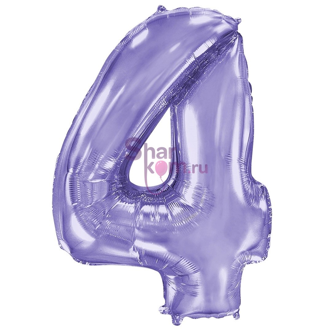 "Цифра 4" сиреневая