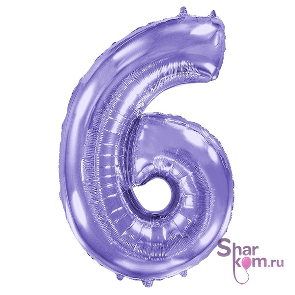 "Цифра 6" сиреневая