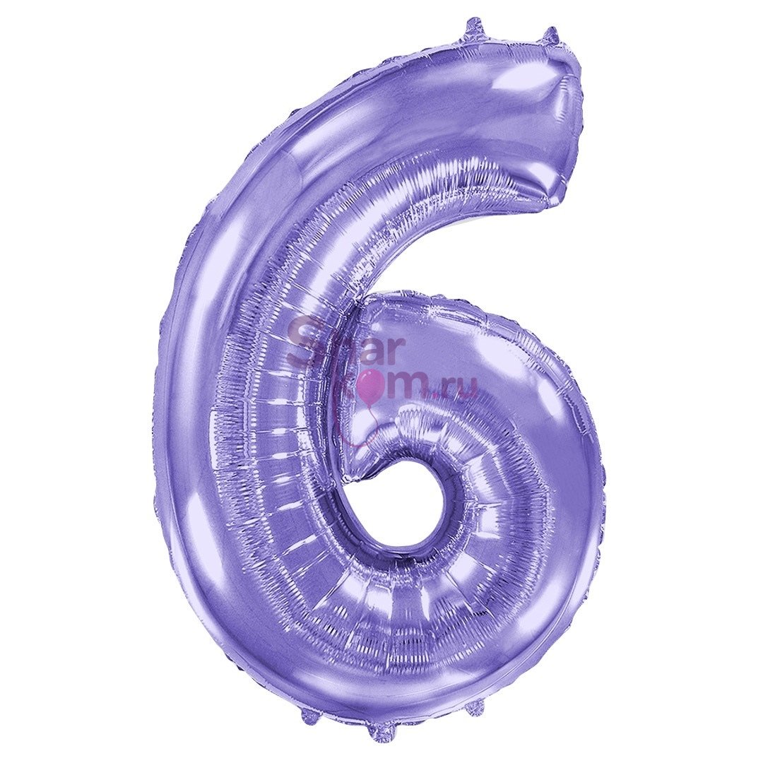 "Цифра 6" сиреневая