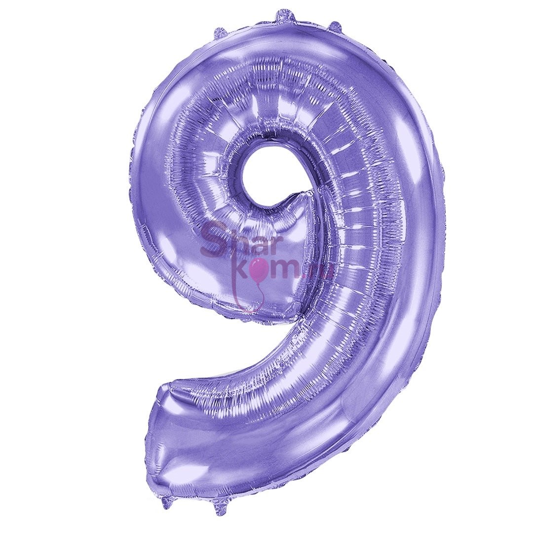 "Цифра 9" сиреневая