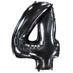 "Цифра 4" черный хром