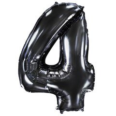 "Цифра 4" черный хром