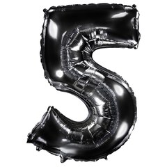 "Цифра 5" черный хром