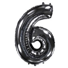 "Цифра 6" черный хром