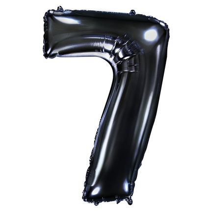 "Цифра 7" черный хром