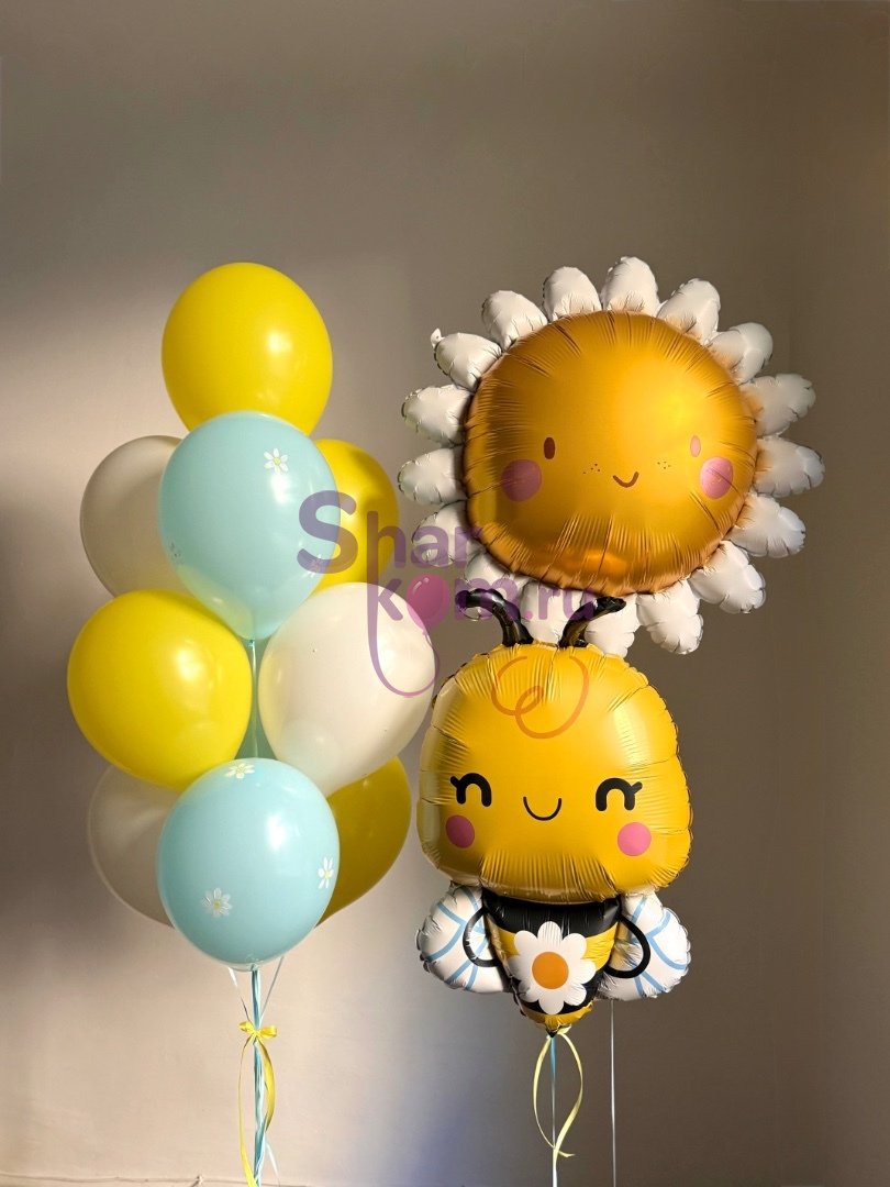 Композиция из шаров "Пчелка"