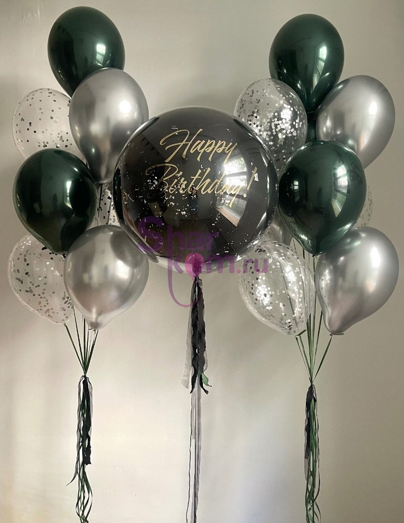 Композиция из шаров "Для строгого мужчины"