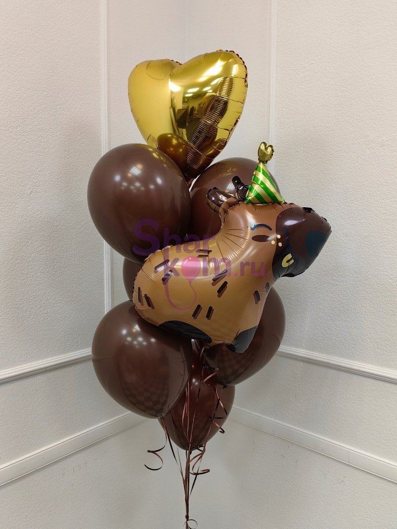 Фонтан из шаров "С капибарой"