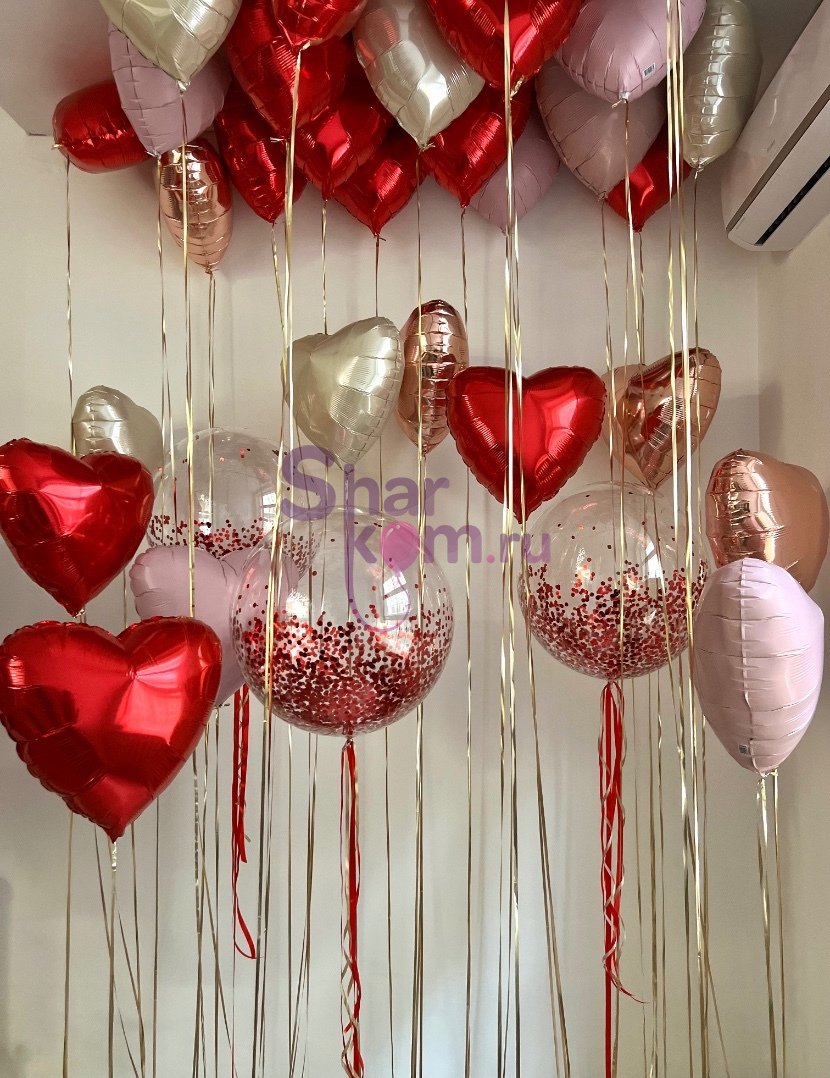 Композиция из шаров "Романтическая обстановка"