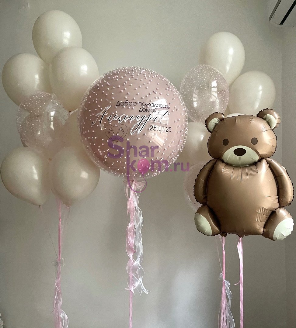 Композиция из шаров "Новый член семьи"