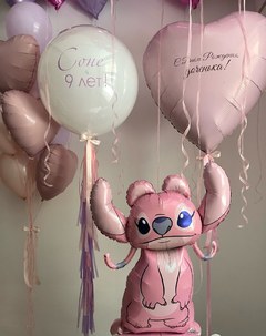 Композиция из шаров «Девочка Стич»