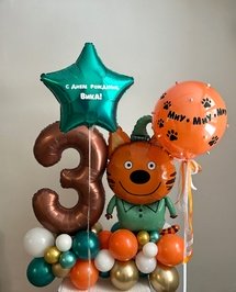 Композиция из шаров «Три кота. Миу Миу»
