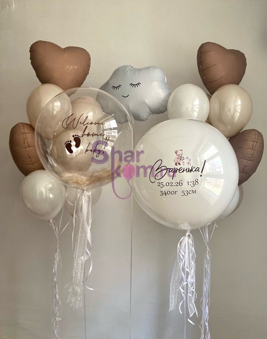 Композиция из шаров «Шоколадная выписка»