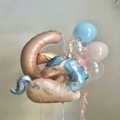 Композиция из шаров «Твой волшебный единорог»