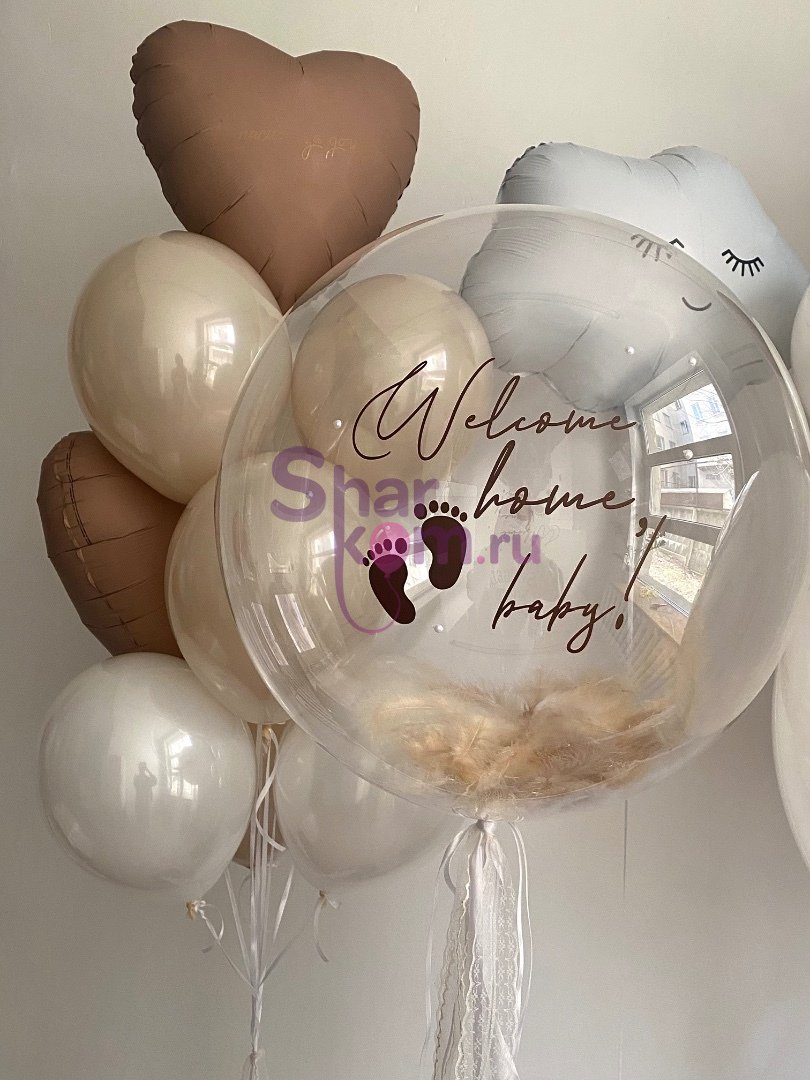 Композиция из шаров «Нюдовая выписка»