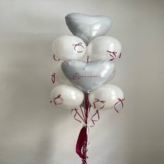 Фонтан из шаров «В оттенках Бордо»
