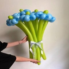 Букет из шаров «Голубые ромашки»