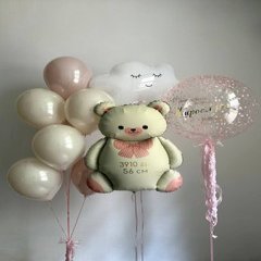 Композиция из шаров «Нежный день», для девочки