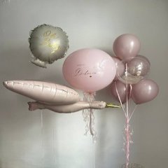 Композиция из шаров «Нежный сет на выписку»