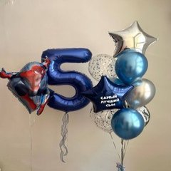 Композиция из шаров «Человек паук на 5 лет»