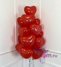 Букет из шаров “Красное сердце”