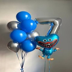Композиция из шаров «Синий монстрик»