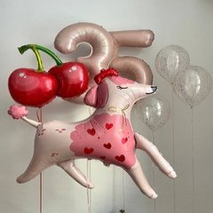 Композиция из шаров «Праздничная вишенка»