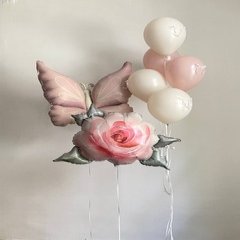 Композиция из шаров «Нежный полёт бабочки»