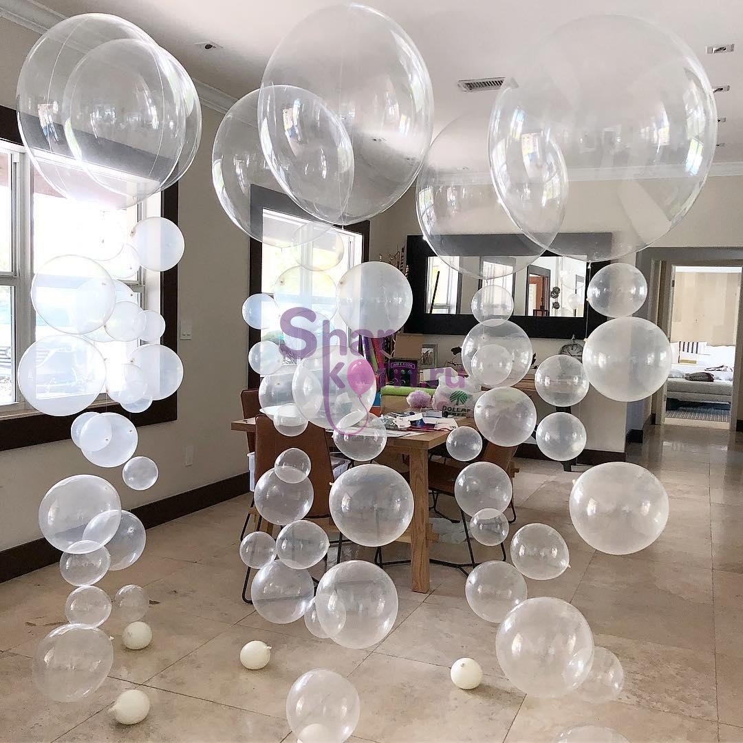 Композиция из шаров "Мыльные пузыри"