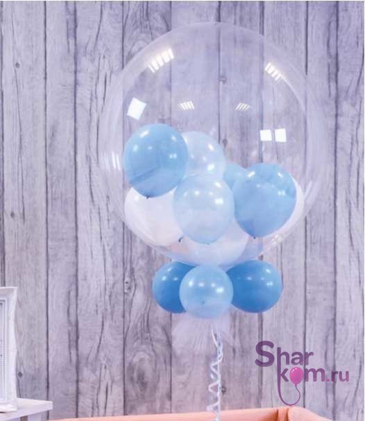 Прозрачный шар "Сфера 3Д Деко Бабл (Deco Bubble)" с шариками внутри