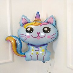 Фигура "Котенок Единорог", голубой 89 см