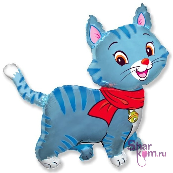Фигура "Любимый котенок" голубой 81 см