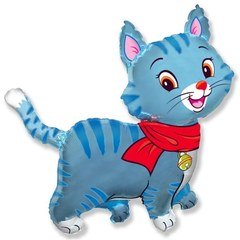 Фигура "Любимый котенок" голубой 81 см