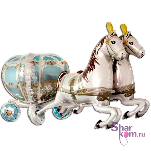 Фигура "Свадебная карета 4D" 191 см
