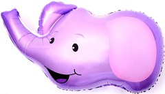 Фигура "Голова милого слоника" фиолетовый 97 см