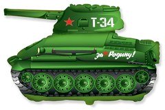 Фигура "Танк Т-34" зеленый 74 см