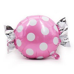 Фигура "Конфета, белые точки" розовый 61 см
